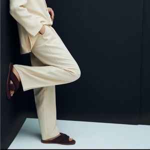 Zara flat quilted sandals